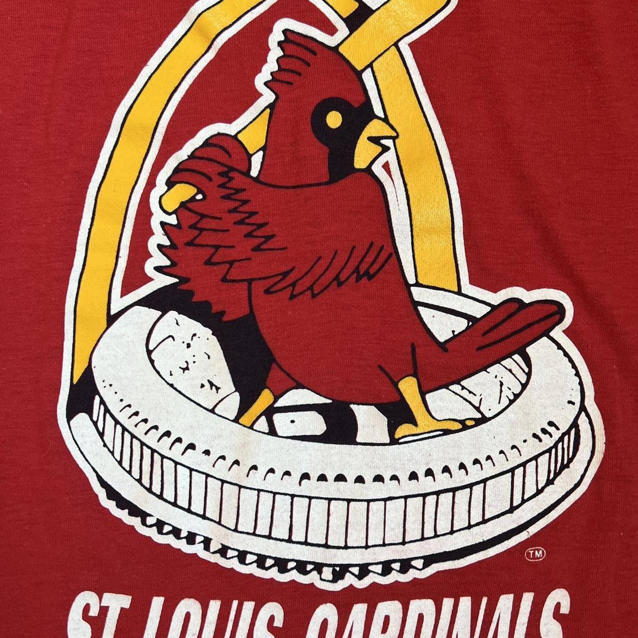 80s Vintage St Louis Cardinals T Shirt / Screen Stars / Small 