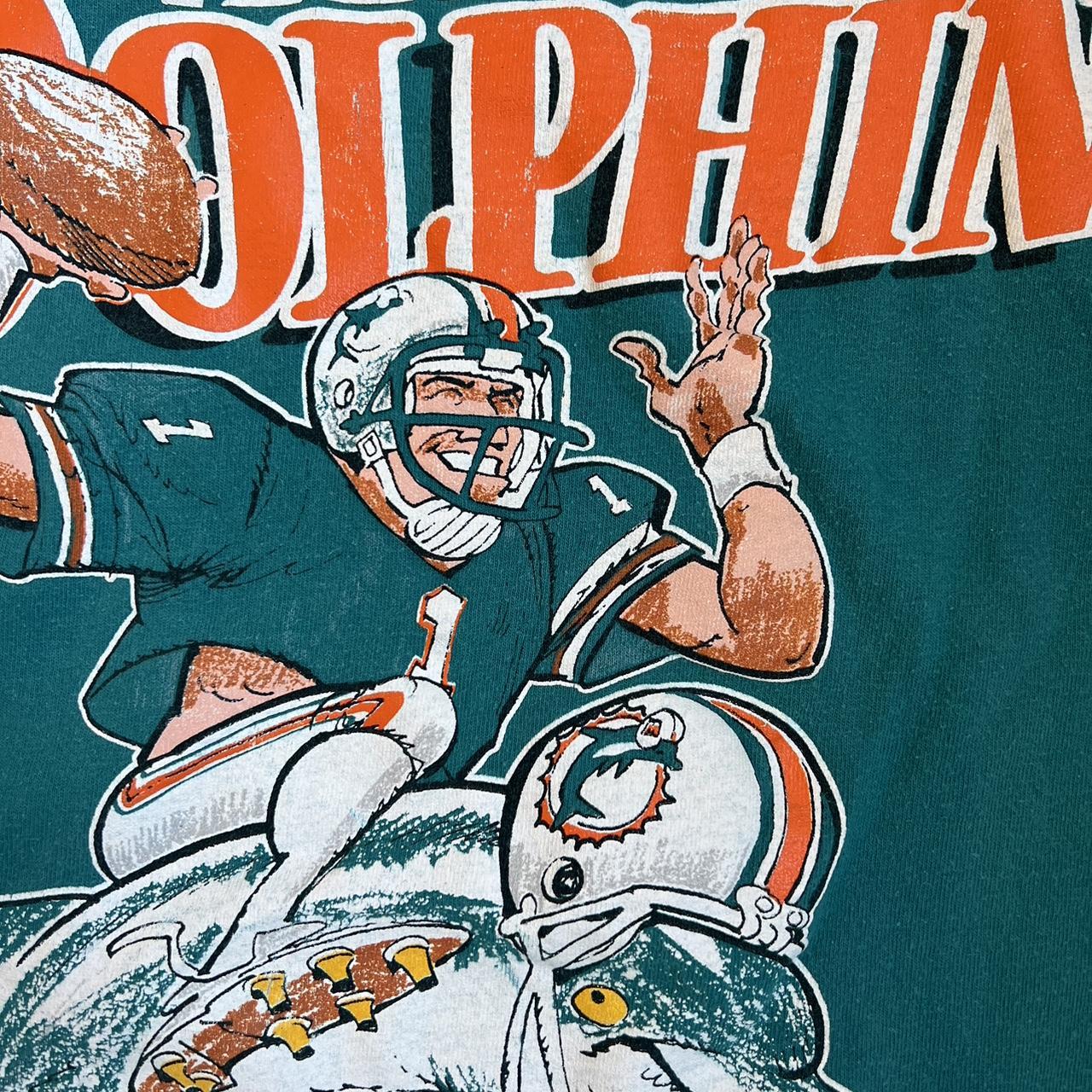 1994 Miami Dolphins Vintage Nutmeg Vintage Football T-Shirt