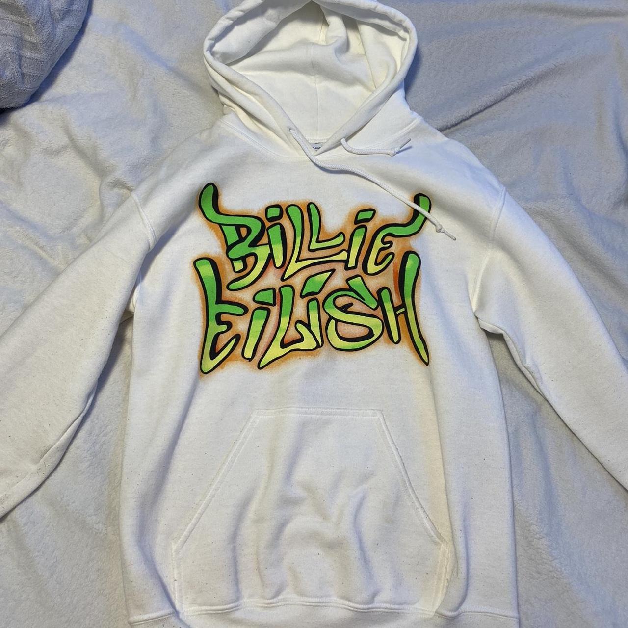 Billie Eilish 2018 tour graffiti hoodie Size. Depop