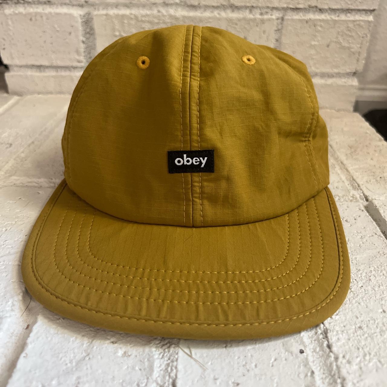 Obey Men's Yellow and Gold Hat