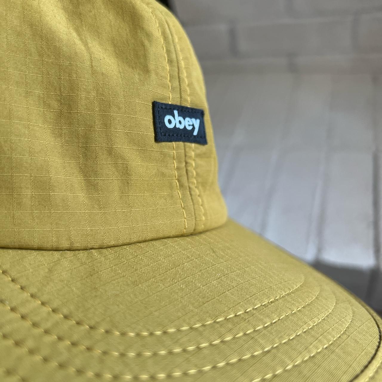Obey Men's Yellow and Gold Hat (4)
