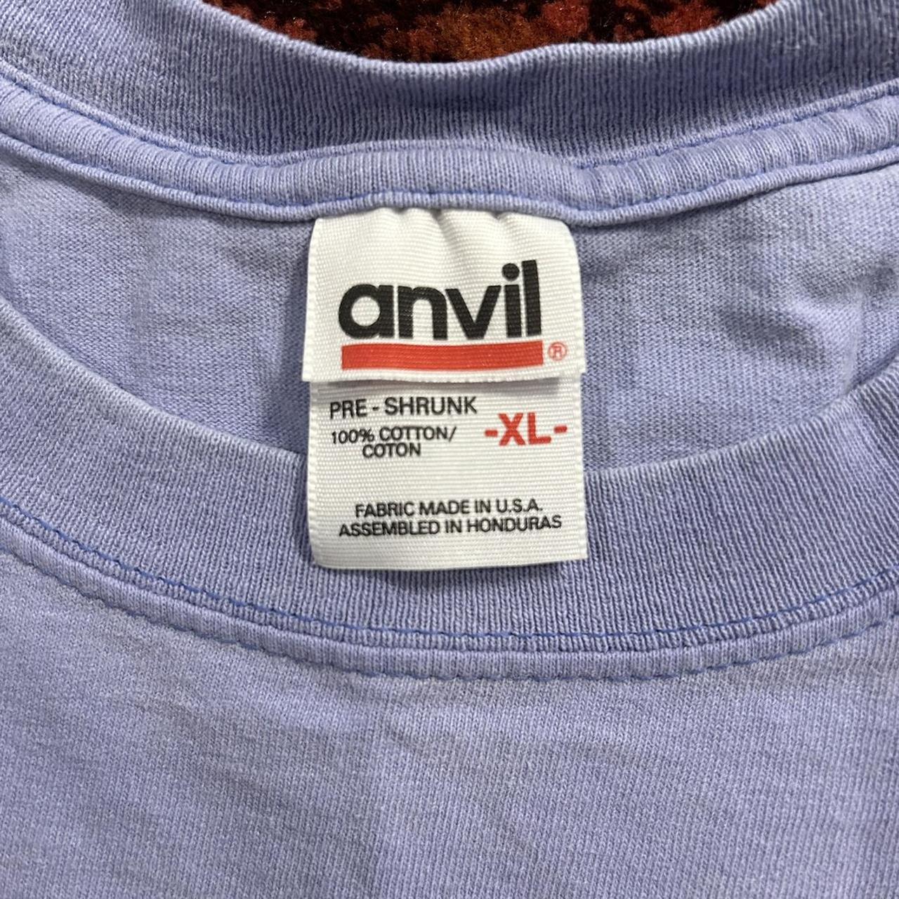 Vintage 90s lavender purple ANVIL t-shirt. Made in... - Depop