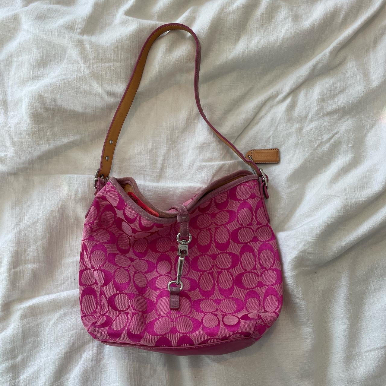 Coach NWT Signature Maggie Shoulder Bag w/matching Wallet | Leopard print  handbags, Pink coach purses, Brown leather hobo
