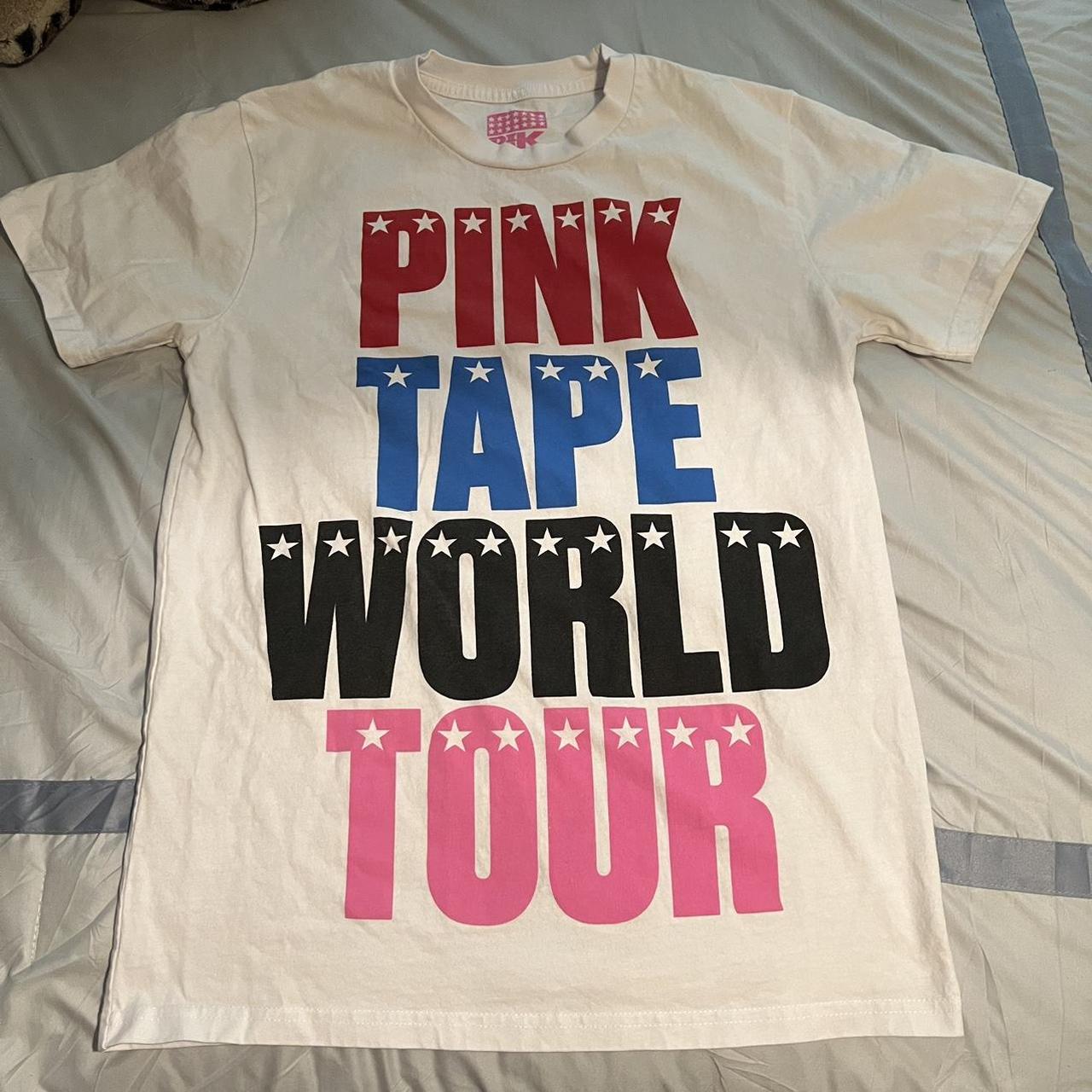 Lil Uzi pink tape world tour merch t-shirt. got this... - Depop