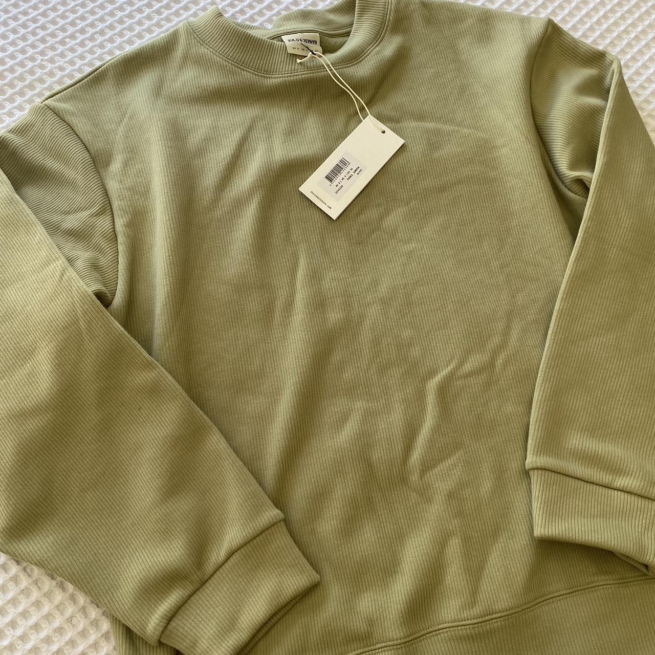 Zulu and Zephyr pines jumper olive, BNWT never worn,... - Depop