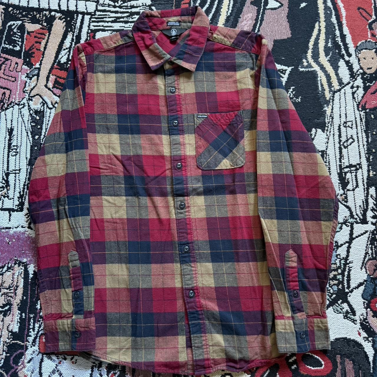 Volcom Men's Shirt - Multi/Red - L – Volcom red a… - image 1