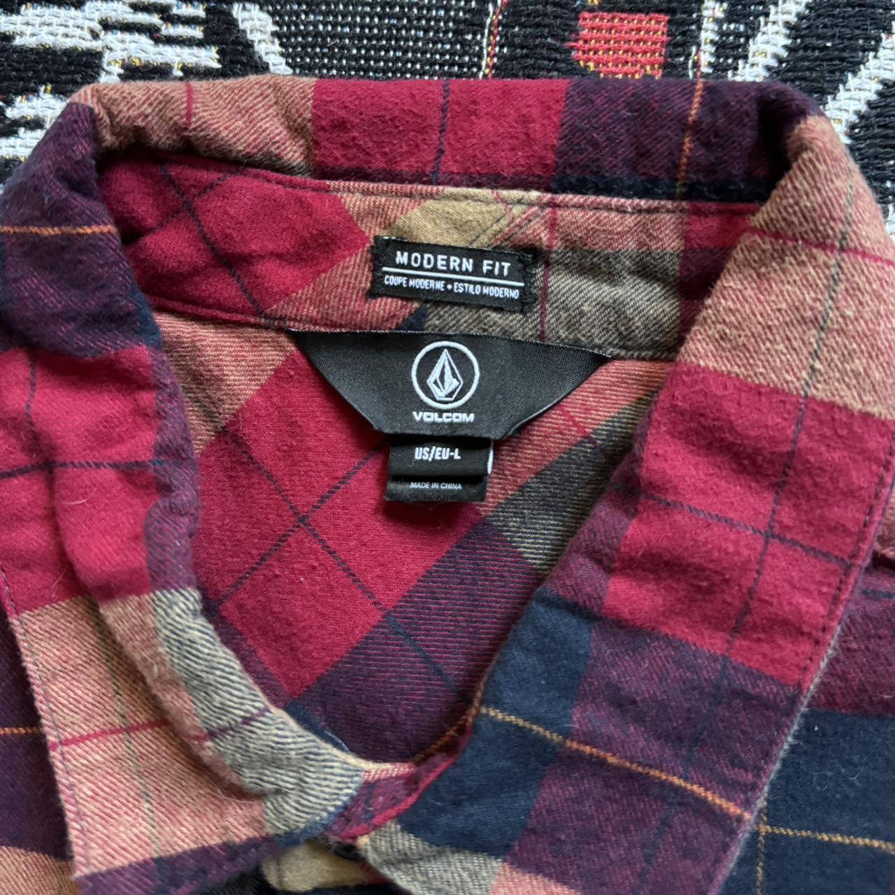 Volcom Men's Shirt - Multi/Red - L – Volcom red a… - image 3