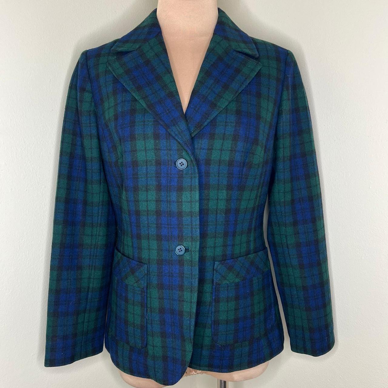 Pendleton Women's Blazer Jacket - Blue/Green - 12… - image 1