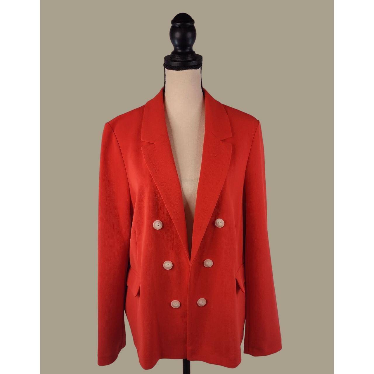 Topshop orange sale blazer