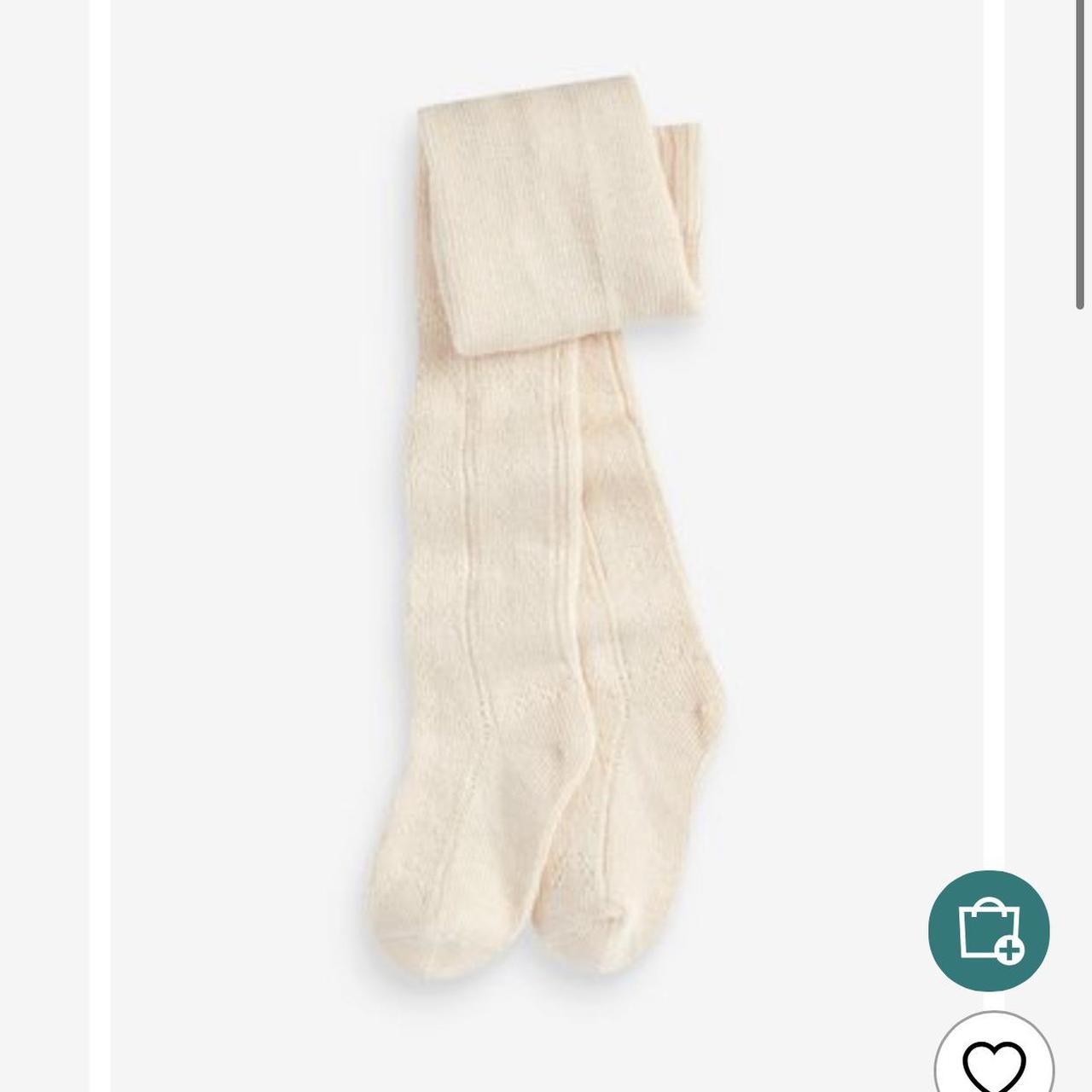 Baby girls next cream lace tights . Size first size... Depop