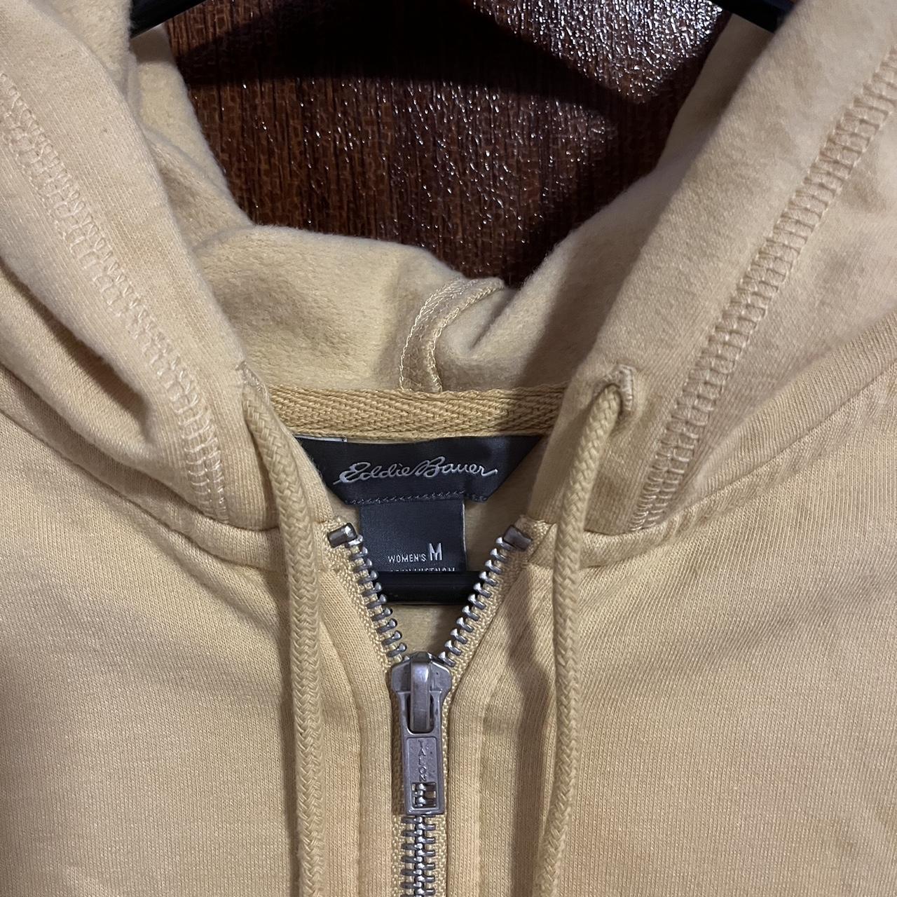 Mustard Yellow Eddie Bauer hoodie, size medium (fits... - Depop