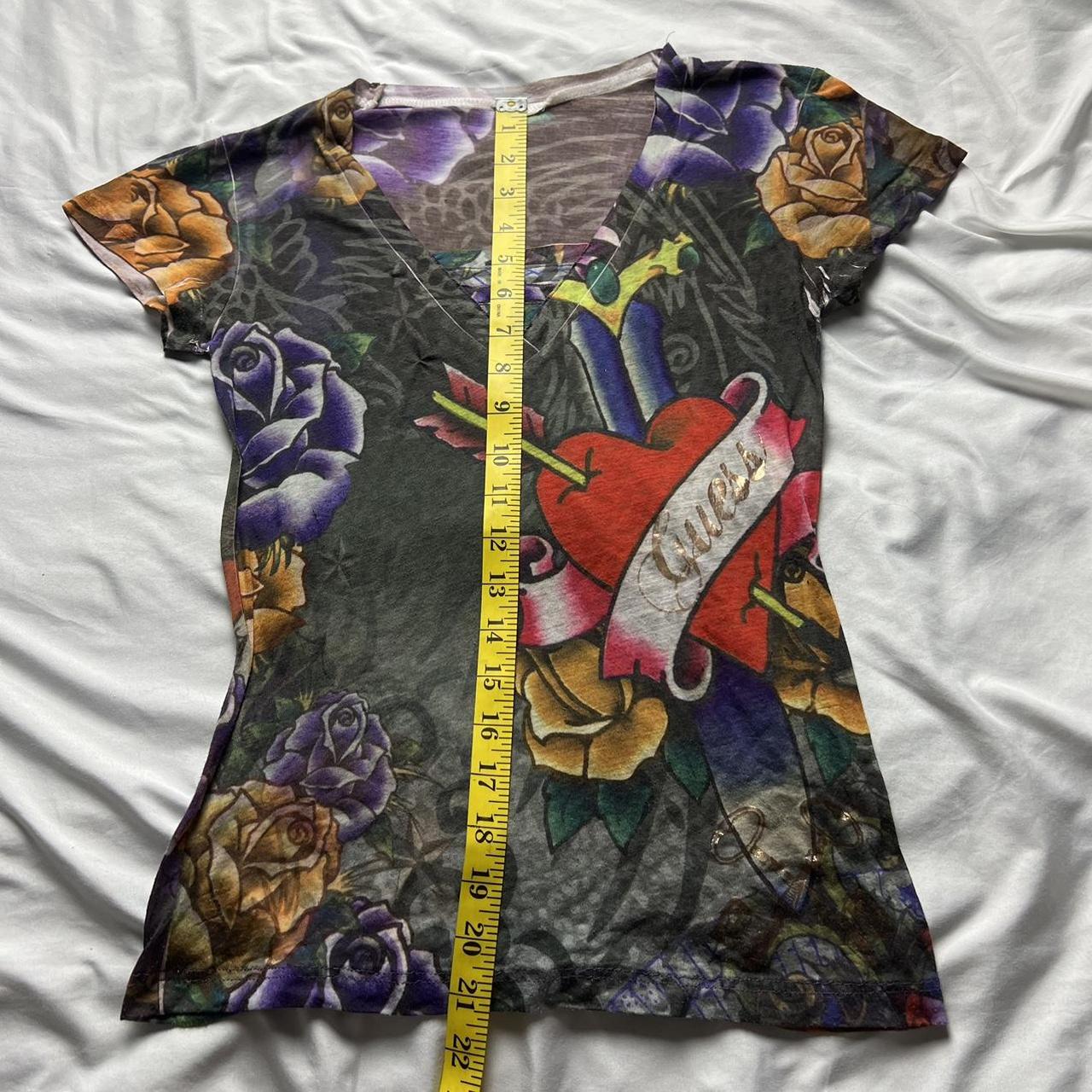 ⋆ ˚｡⋆୨୧˚ 2000s Heart Guess top ˚୨୧⋆｡˚ ⋆ Y2k tribal