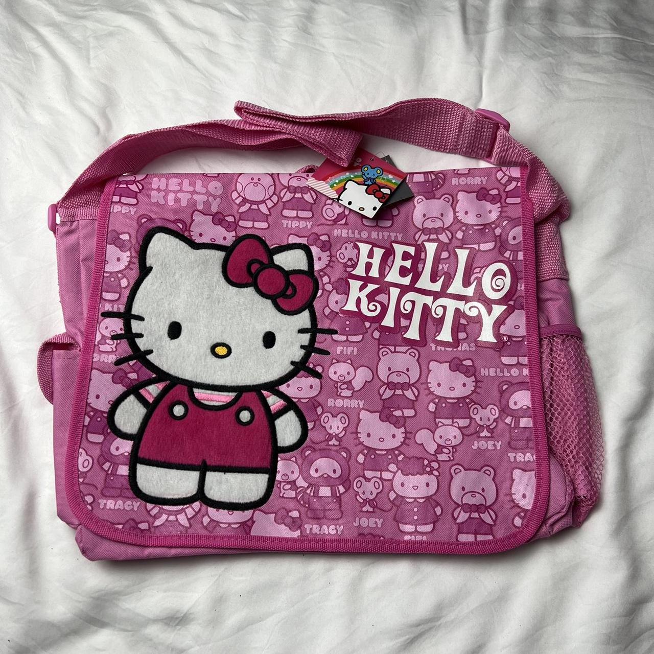 New Deadstock Mid 2000s Sanrio Hello Kitty Pink Messenger Bag School outlet Bag