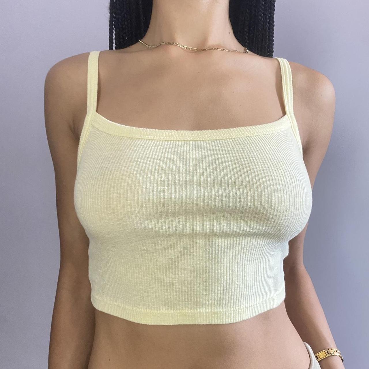 Urban Outfitters Women's Yellow Vest Depop