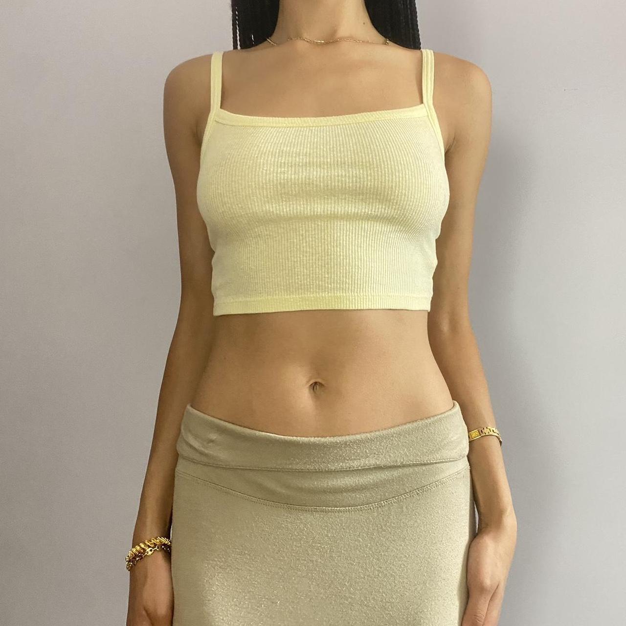 Urban Outfitters Women's Yellow Vest Depop