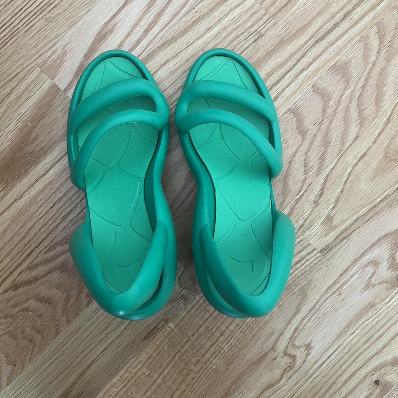 Camper Women's Green Sandals | Depop