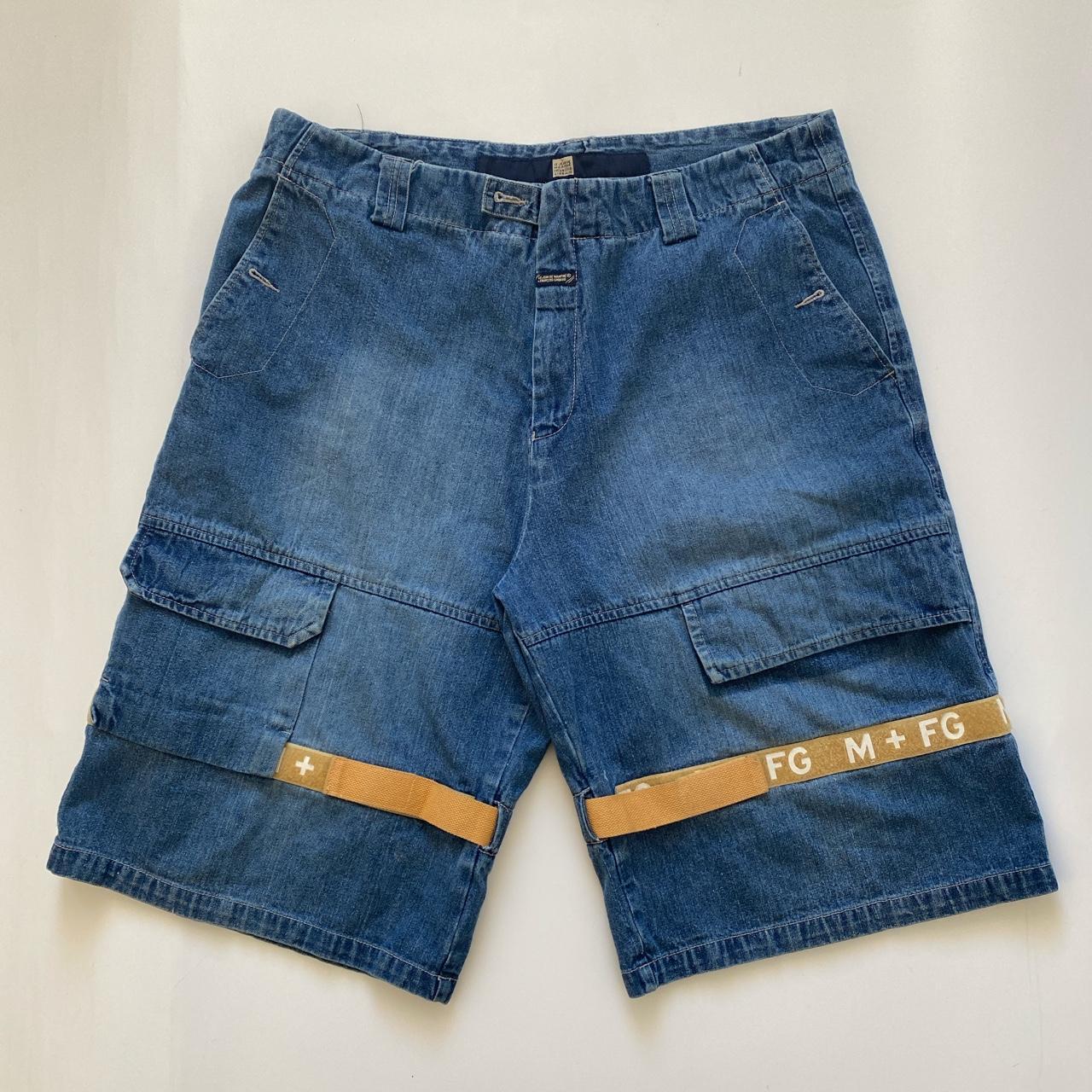 MF + G Jean Shorts Missing front button (watch... Depop