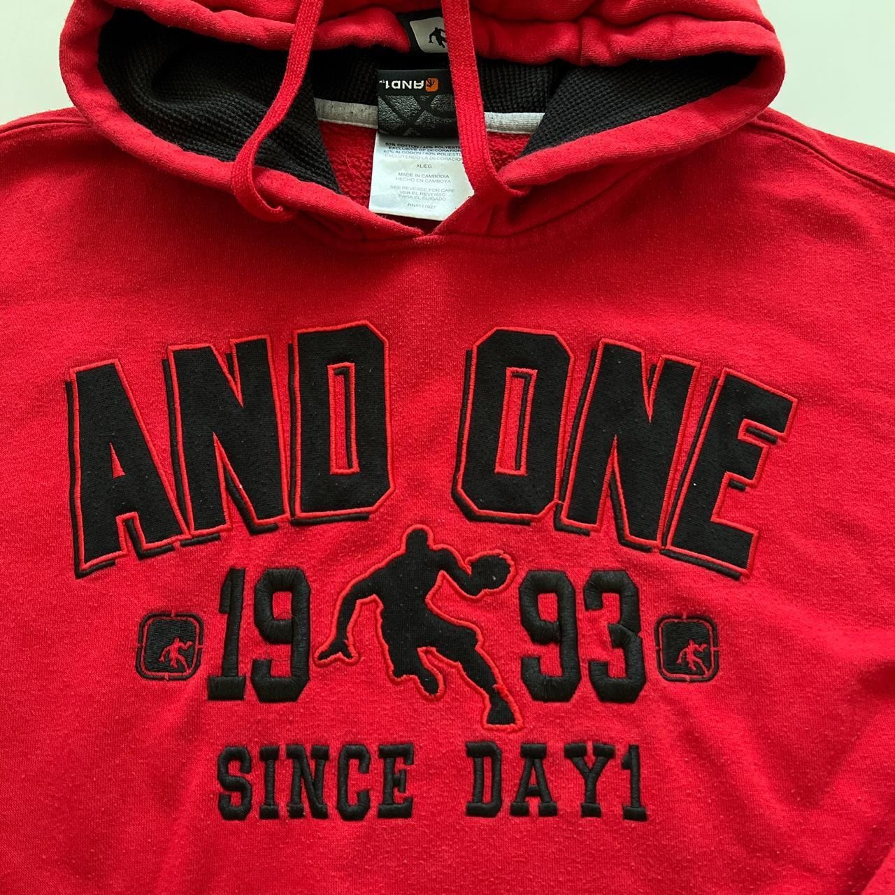 Y2K And1 Hoodie Measurements Length: 28 in Width:... - Depop
