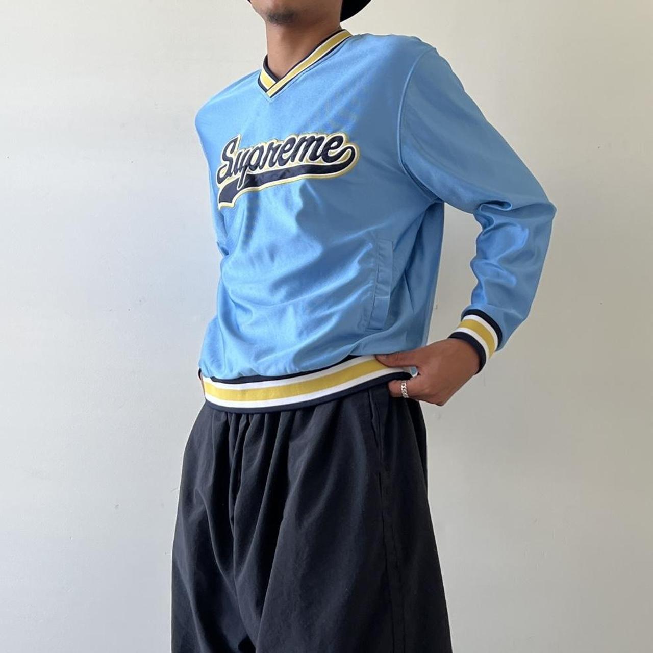 WTB Supreme satin baseball jersey OR Supreme playboy - Depop