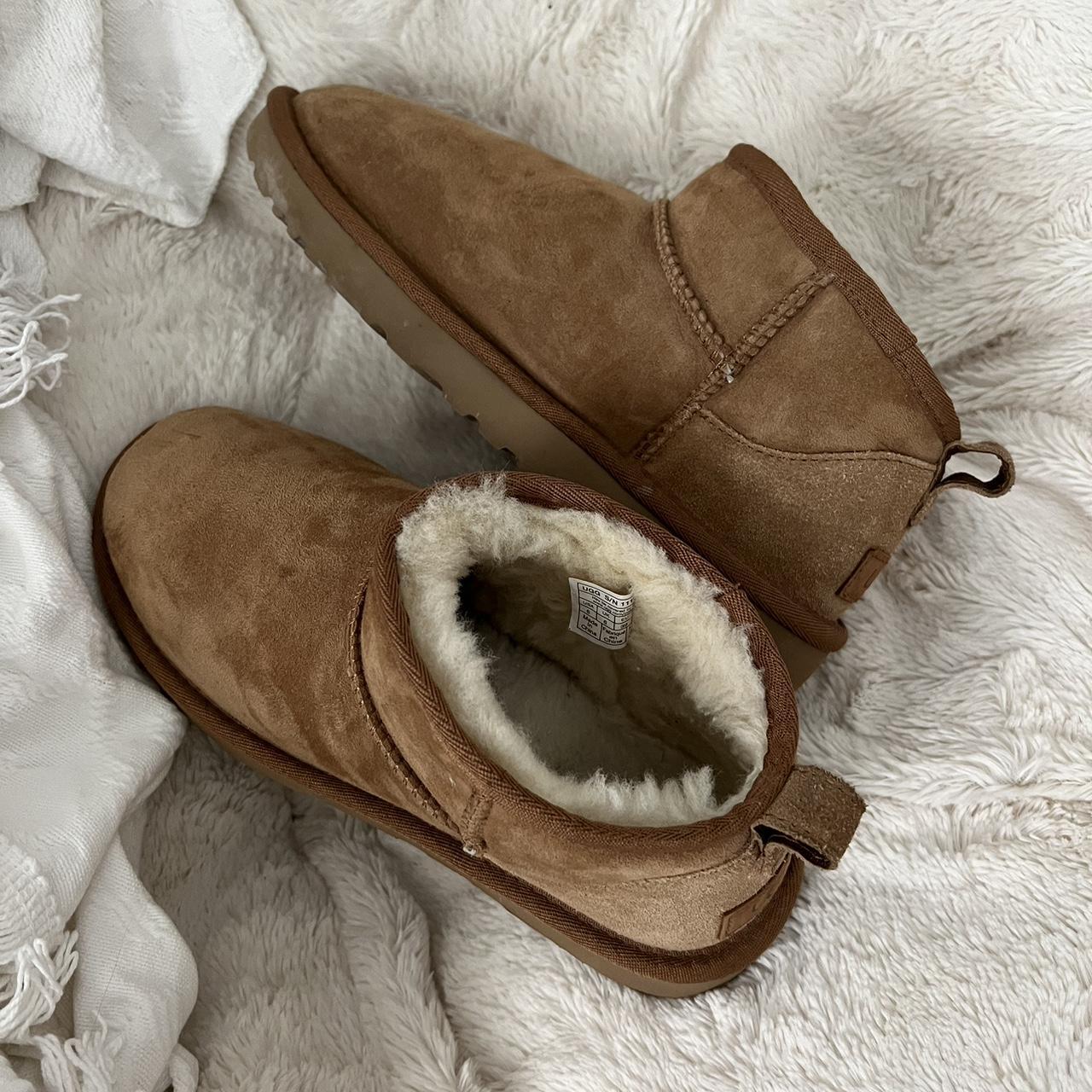 Womens Ugg Classic Ultra Mini Slipper Boots Size... - Depop