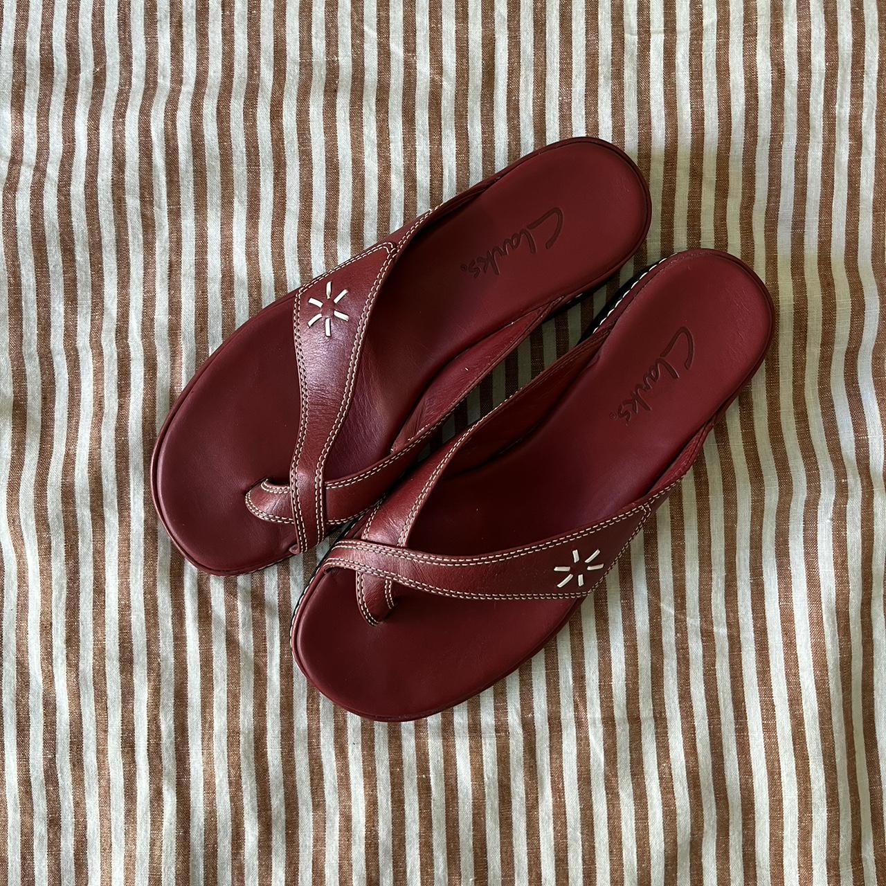 Clark’s vintage leather sandals - Depop