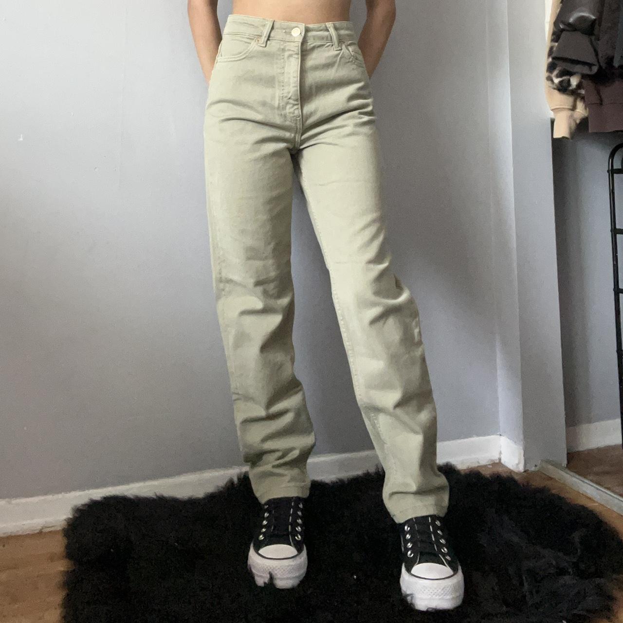 Zara Women's Green Jeans Depop