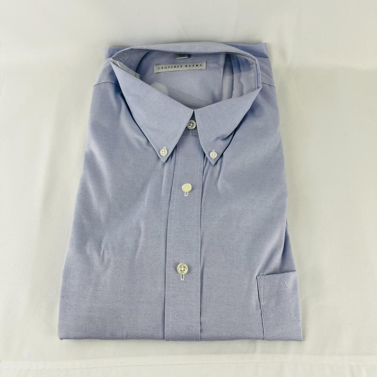 Geoffrey Beene Men's Blue Shirt | Depop