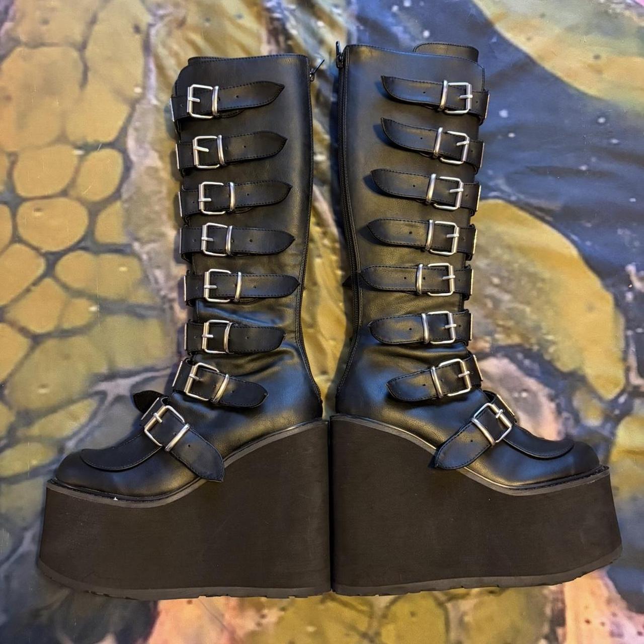 Demonia Women's Platform Boots - Black - US 8 – B… - image 1