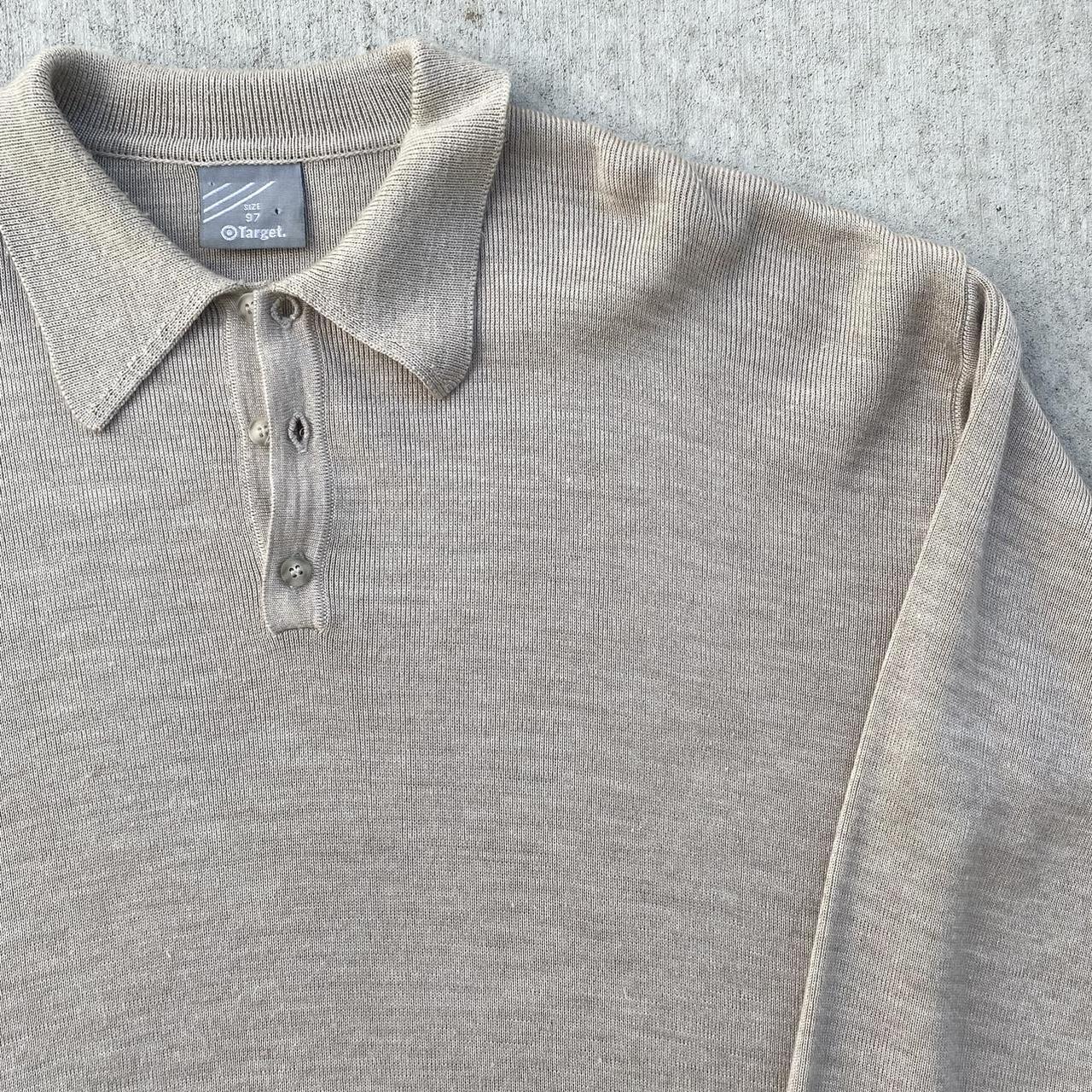 Target Men's Cream Poloshirts Depop
