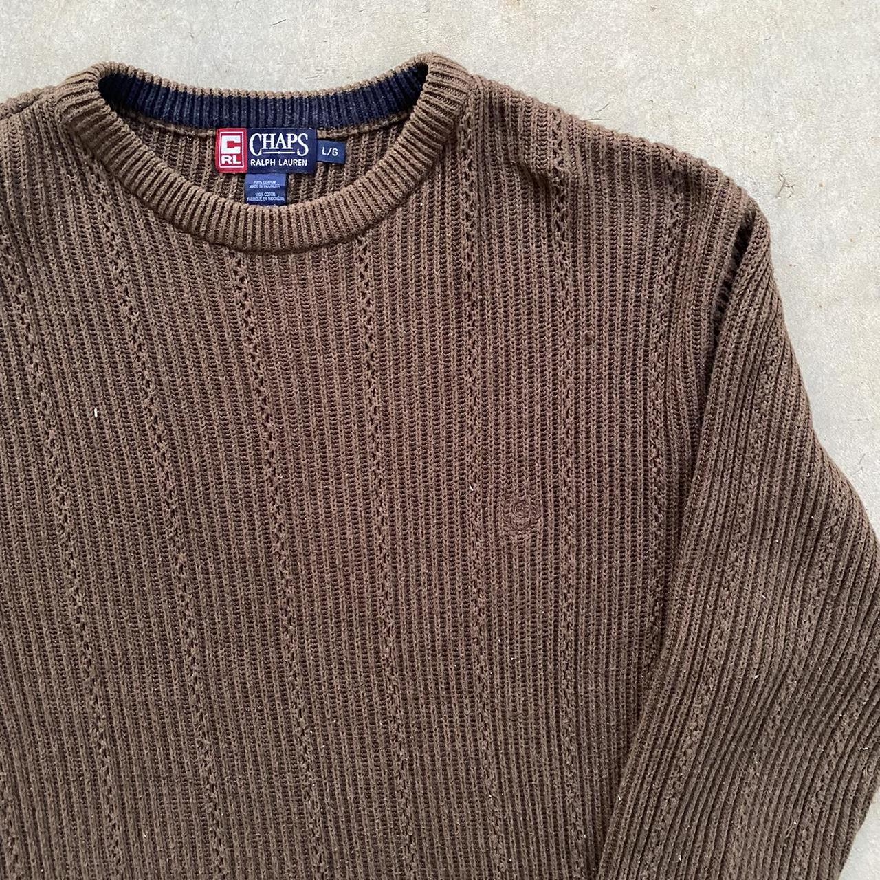 Vintage chaps Ralph Lauren Knitt Tagged L fits... - Depop