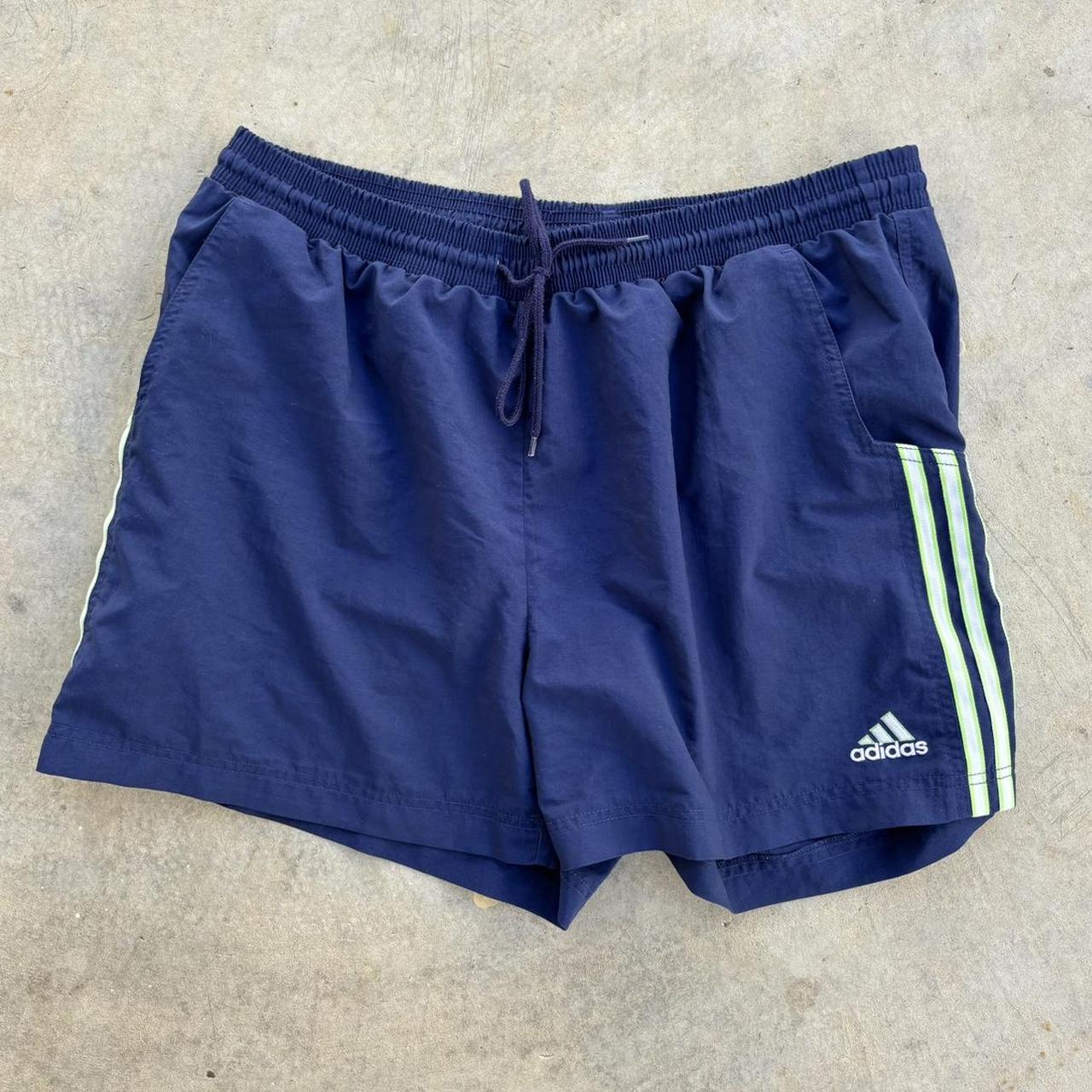 Vintage adidas running shorts Tagged size XL fits 32 - Depop