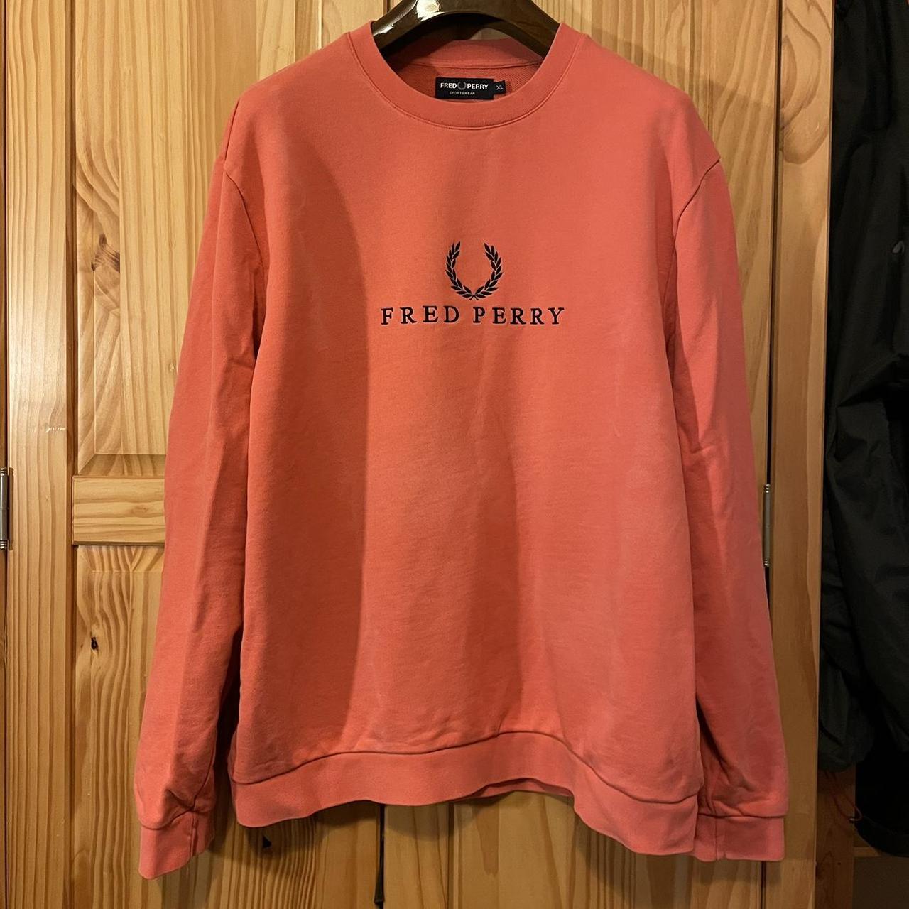 Fred perry pink outlet jumper