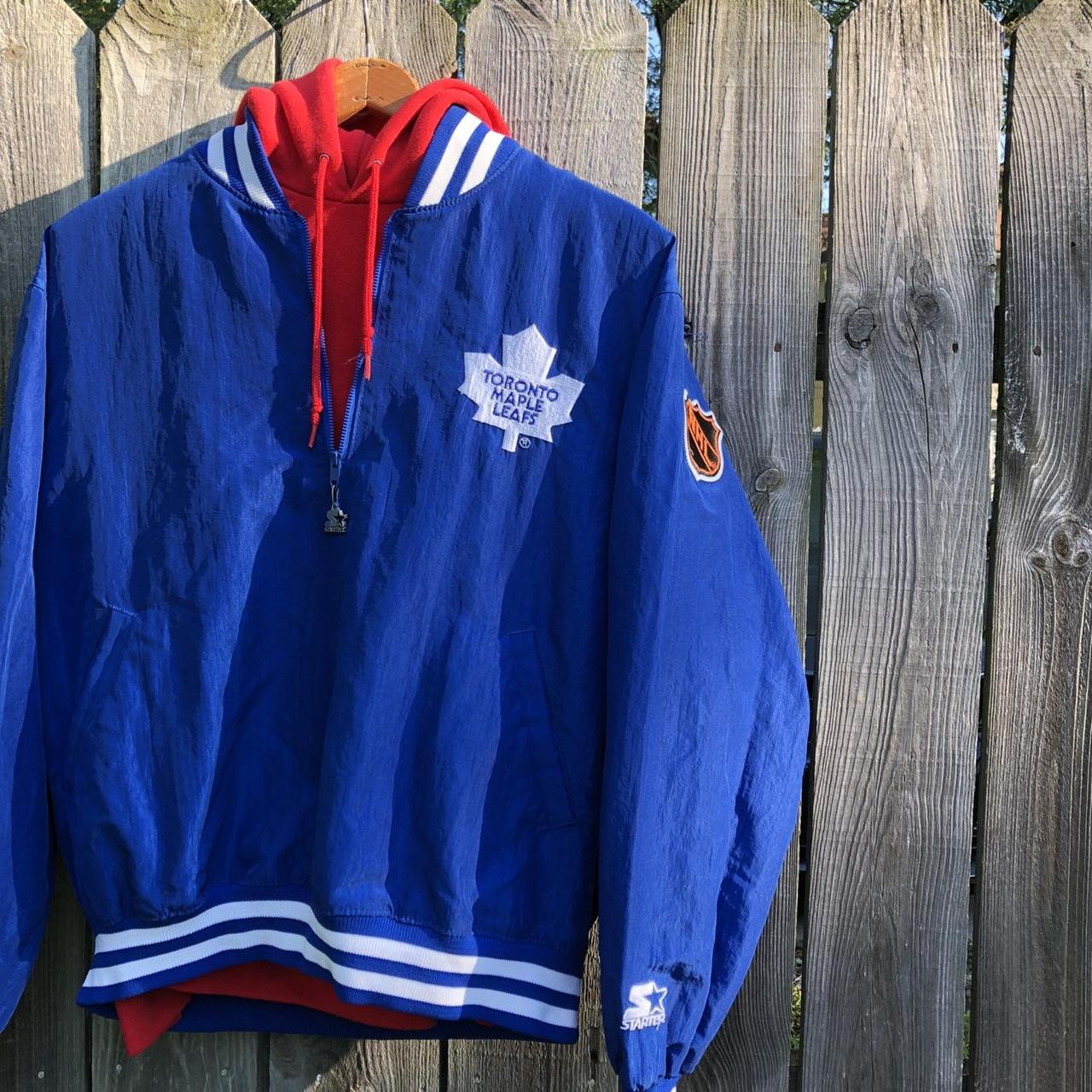 Vintage Toronto Maple Leaves Winter Jacket in a Size - Depop