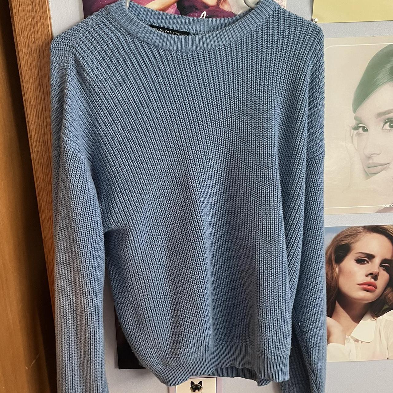 Two brandy Melville Brianna sweaters !!!! The blue... Depop