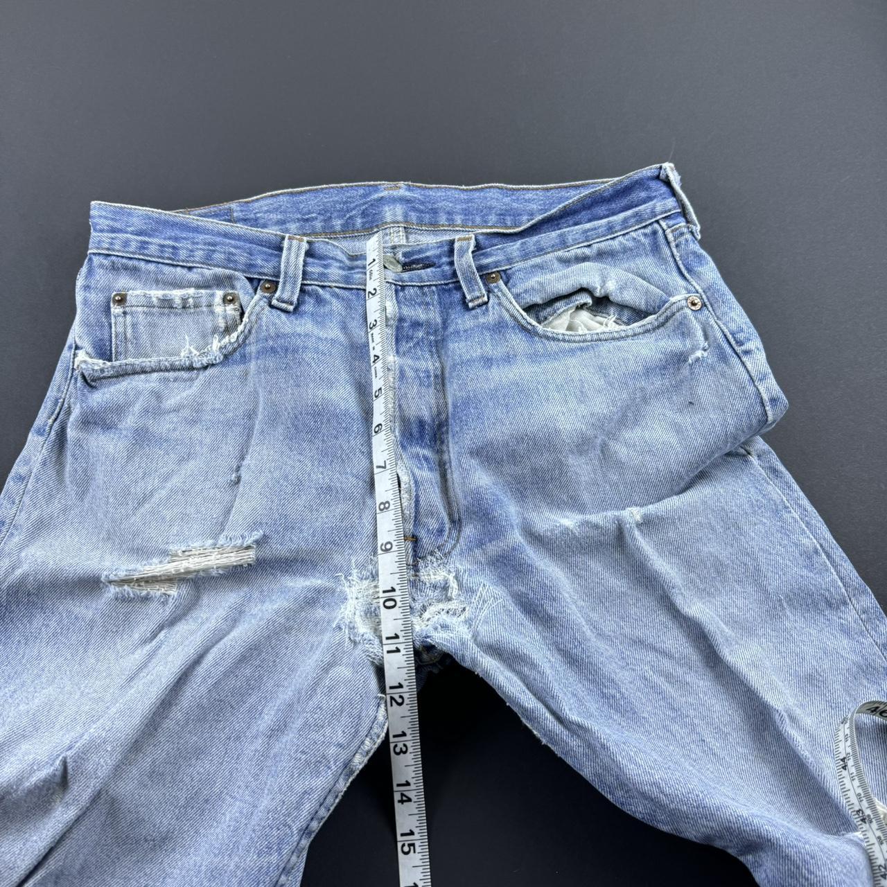 Vintage 90s made in USA Levi’s 501 Has crotch... - Depop