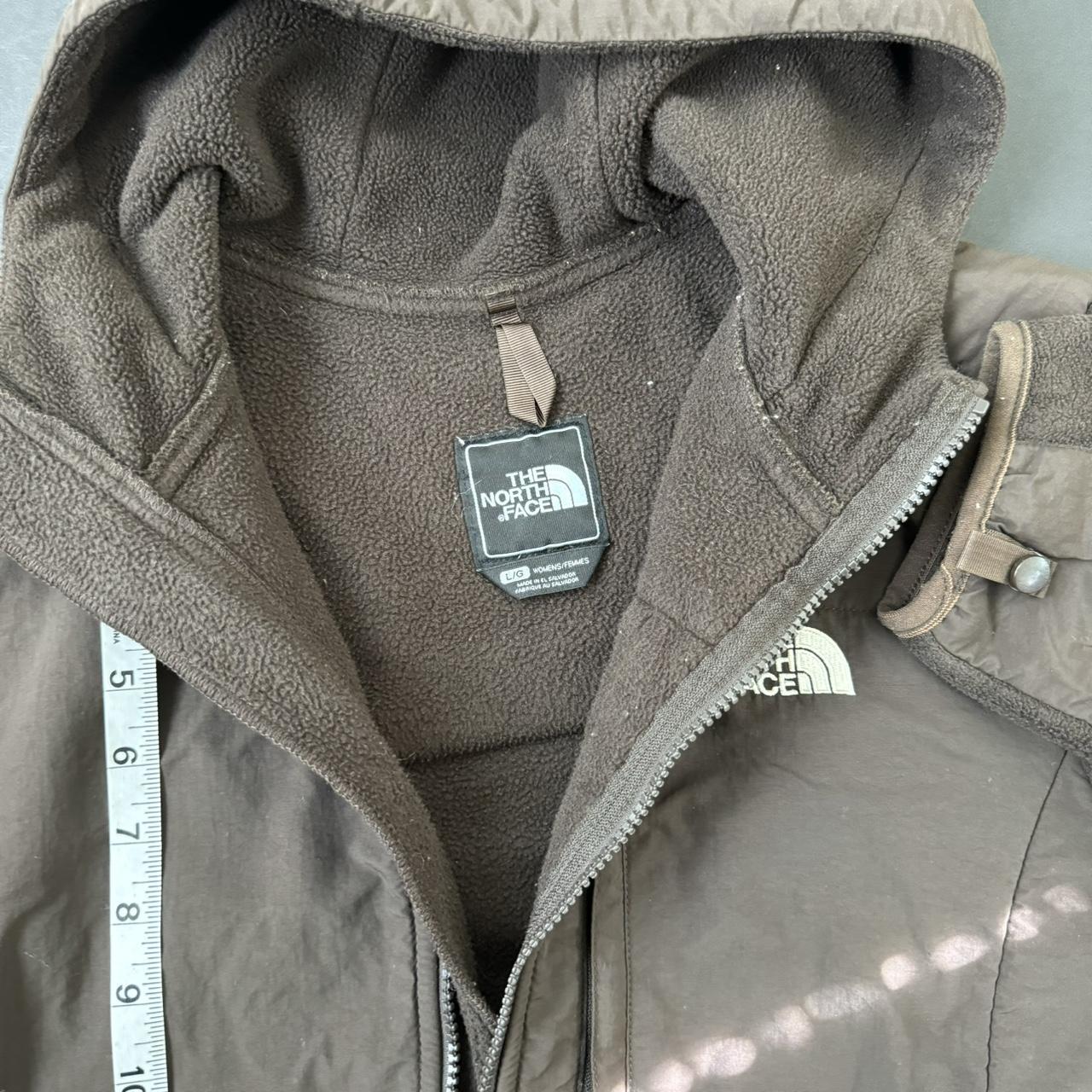 Brown the north face hooded Denali jacket Wow... - Depop