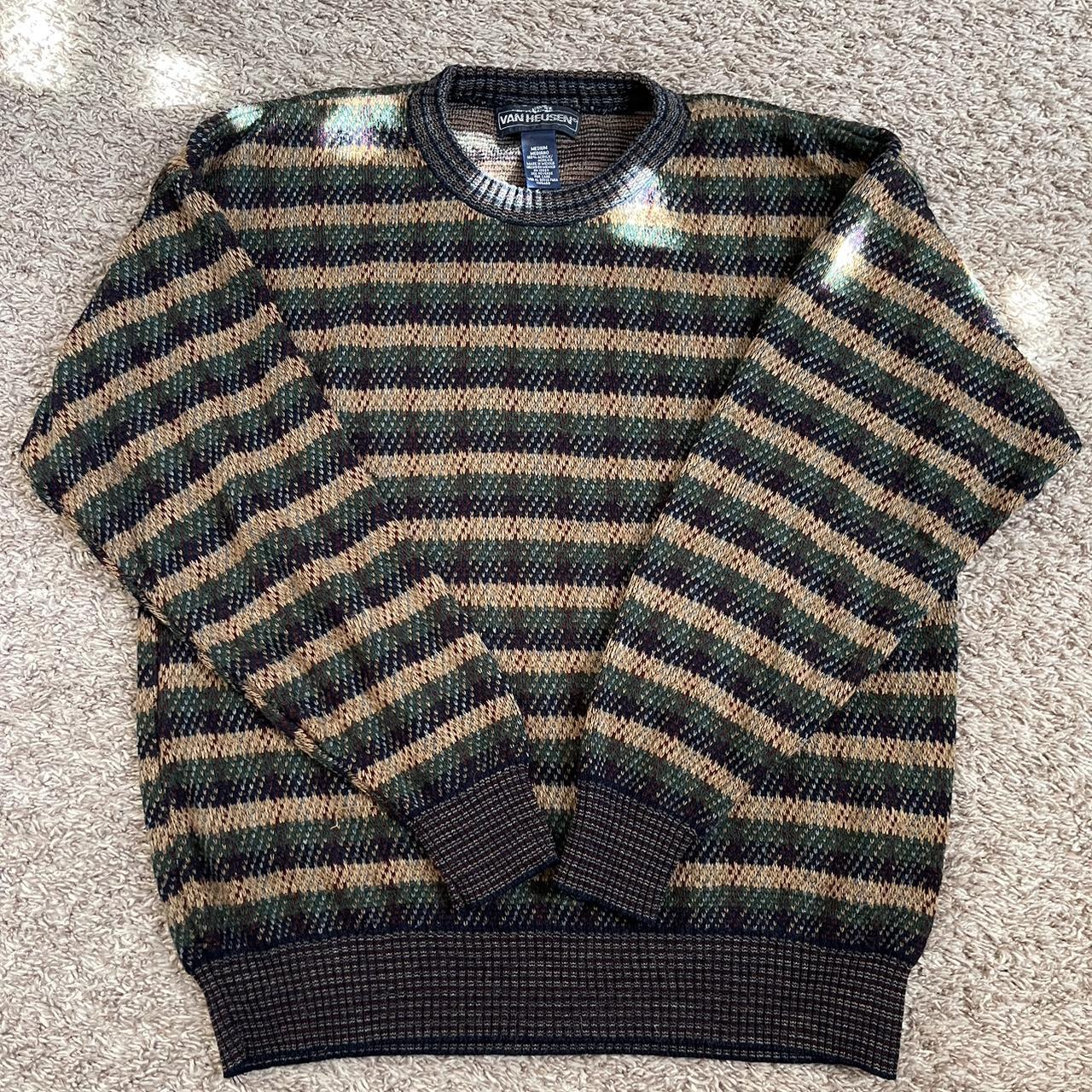 Vintage grunge Van Heusen sweater Size:... - Depop