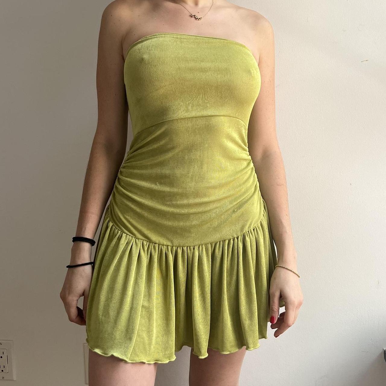 SHEIN Women's Green Dress | Depop