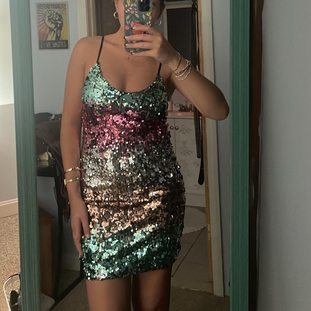 Sequin shops express dress