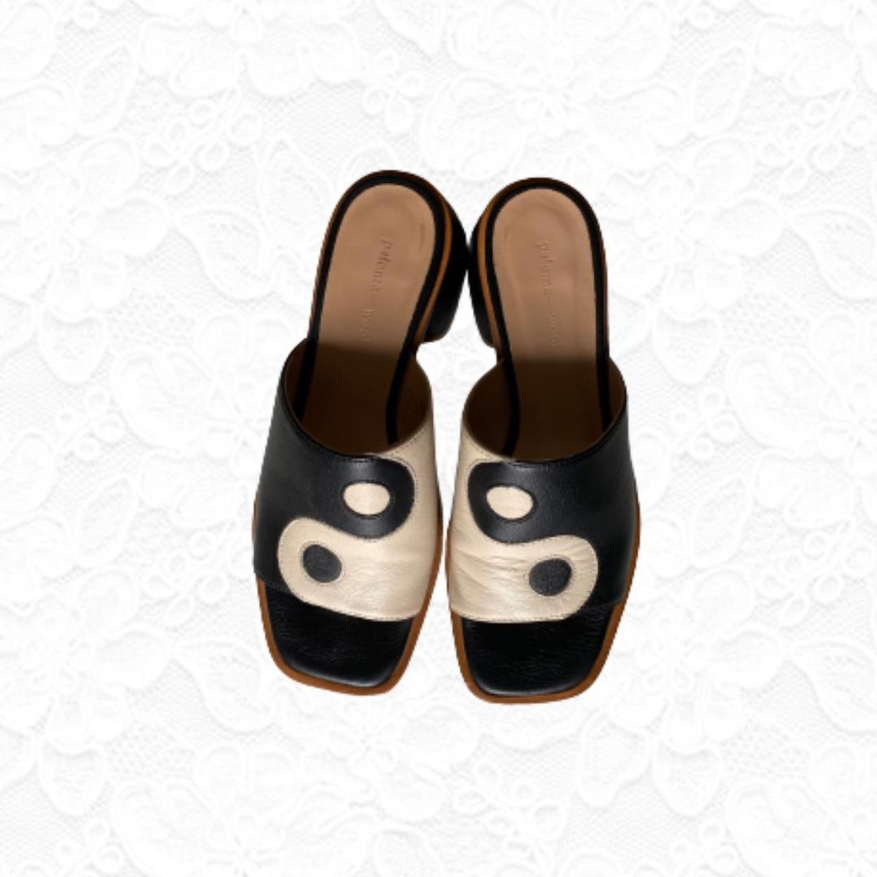 Paloma wool yin yang leather sandals Size... - Depop