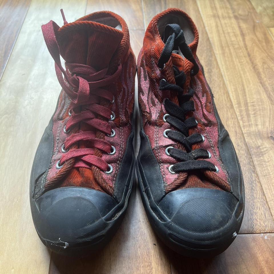 Converse jack purcell X Asap nast Mid red... - Depop