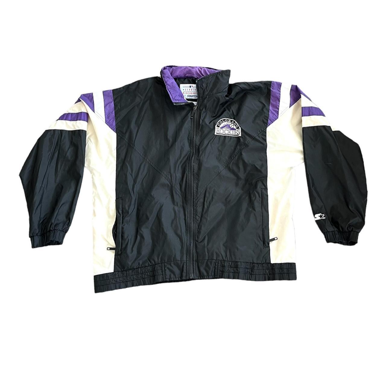 Vintage Starter MLB Colorado Rockies Jacket size...