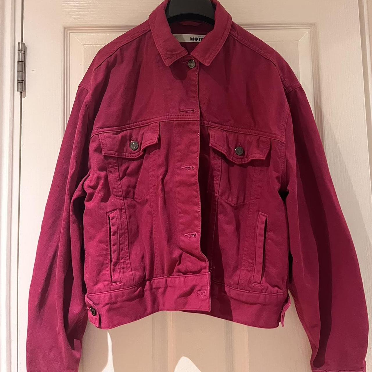 Topshop purple 2025 denim jacket