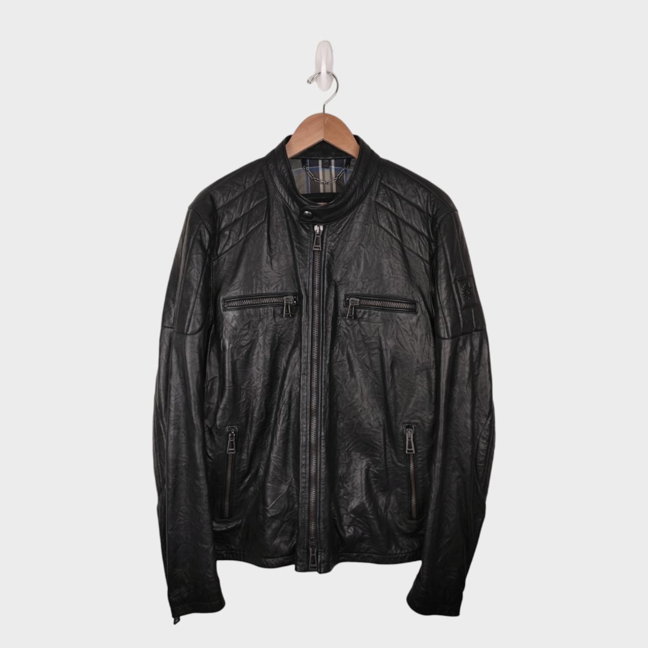 Belstaff jacket 🏍️ BELSTAFF Men's Archer Leather... - Depop