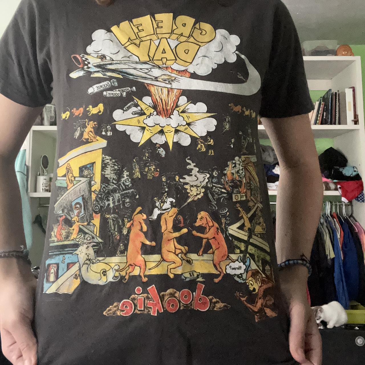 “Dookie Dog” Green Day tee. Details on this are in... Depop