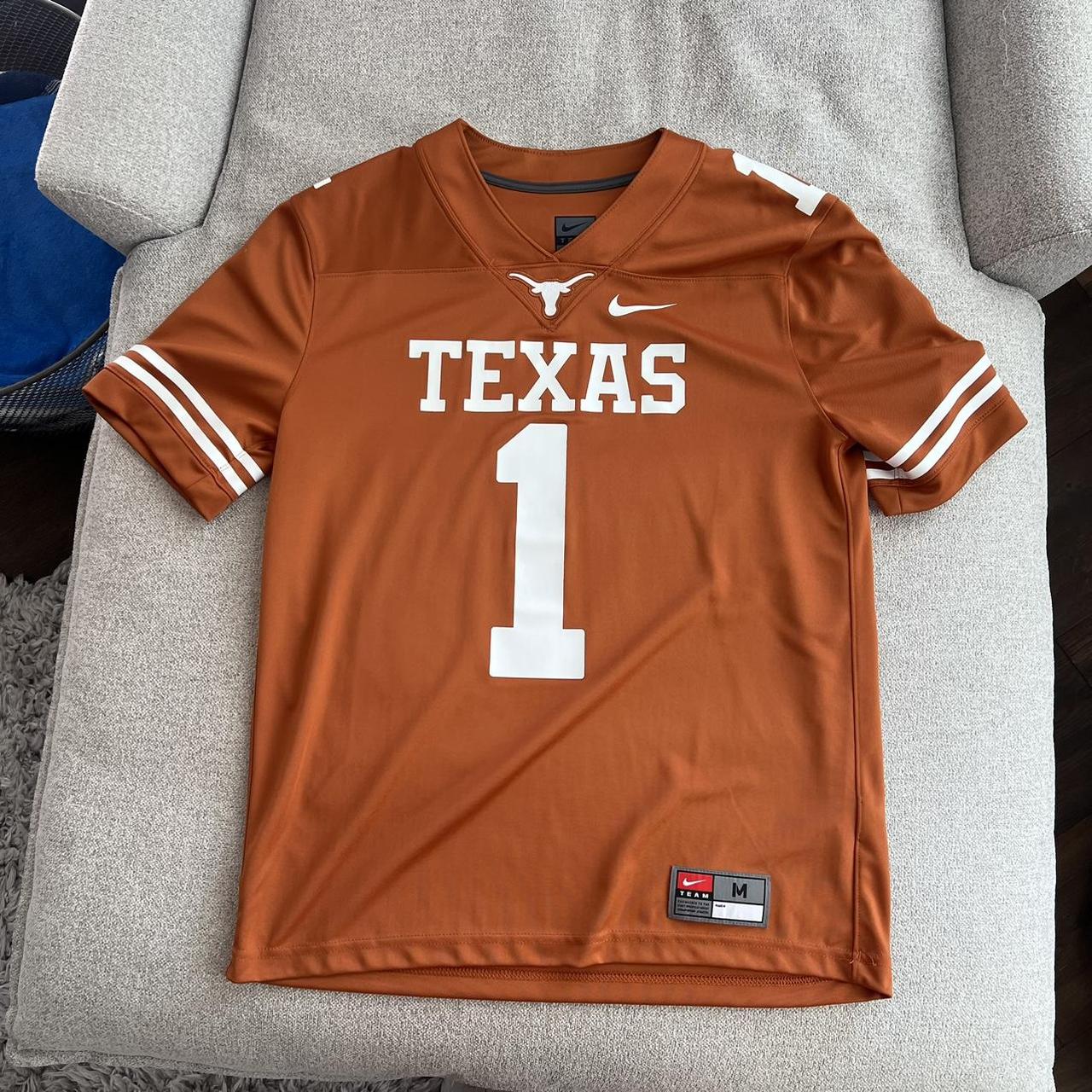 Texas Longhorns Football Burnt Orange Jersey Size - Depop