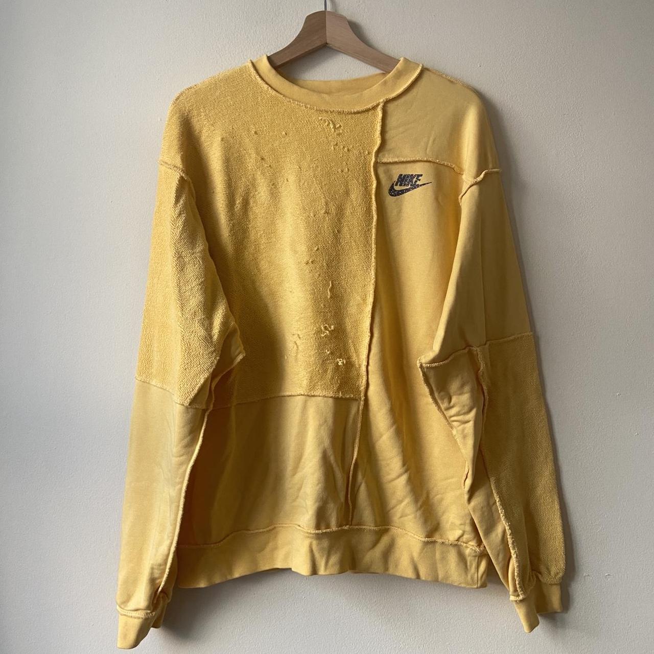 Nike Men's Yellow Sweatshirt | Depop