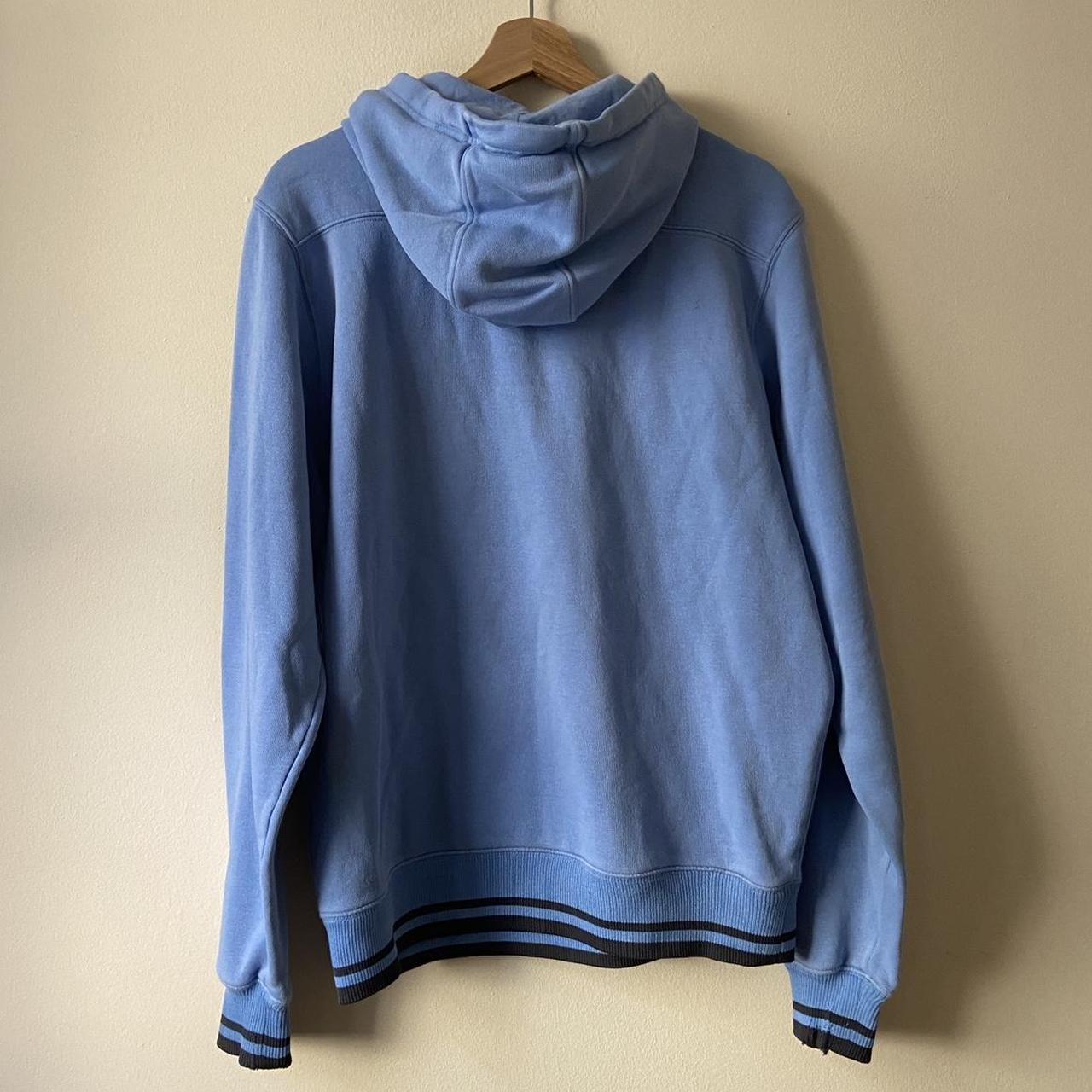 Nike Men's Blue and Black Hoodie | Depop