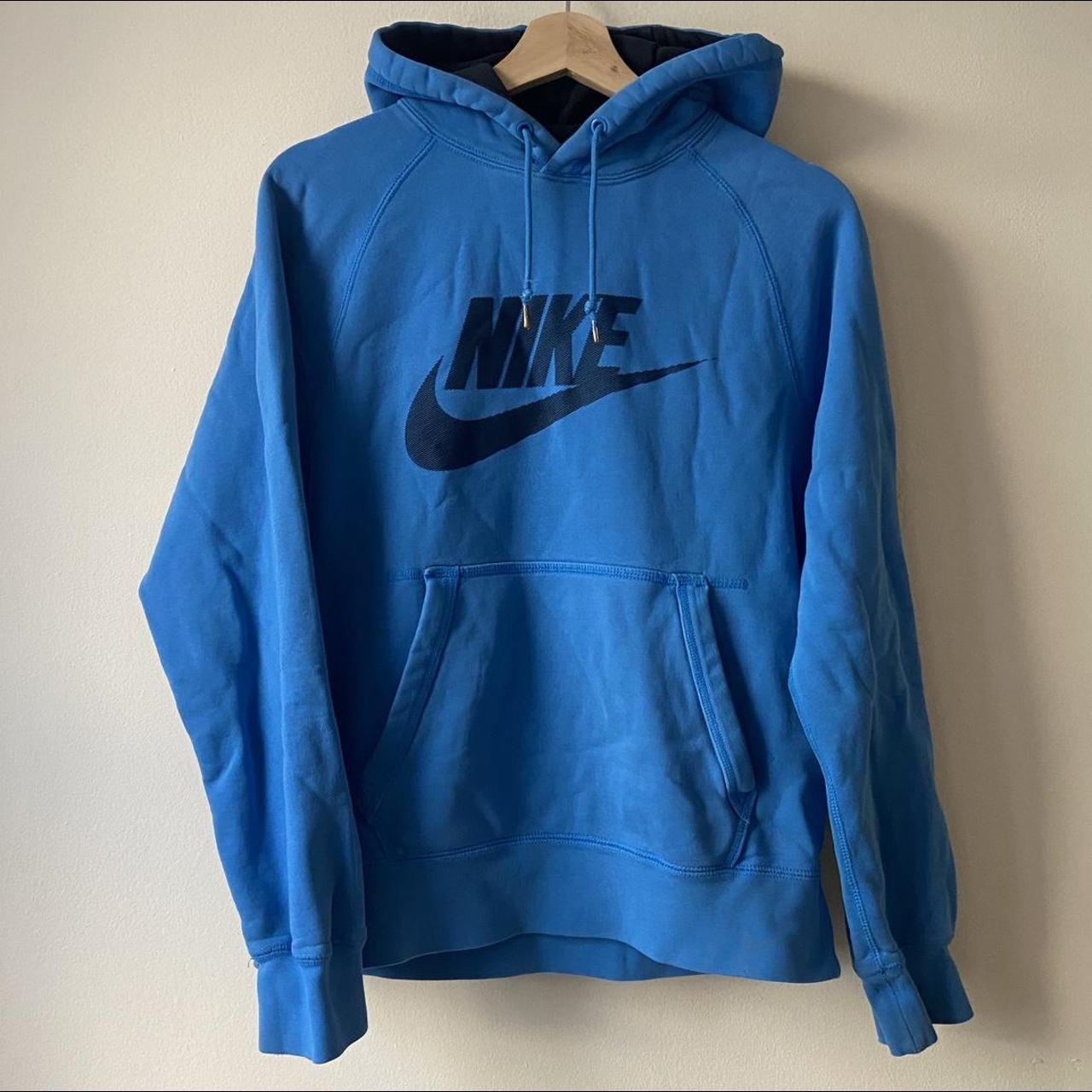 Nike Men's Blue Hoodie | Depop