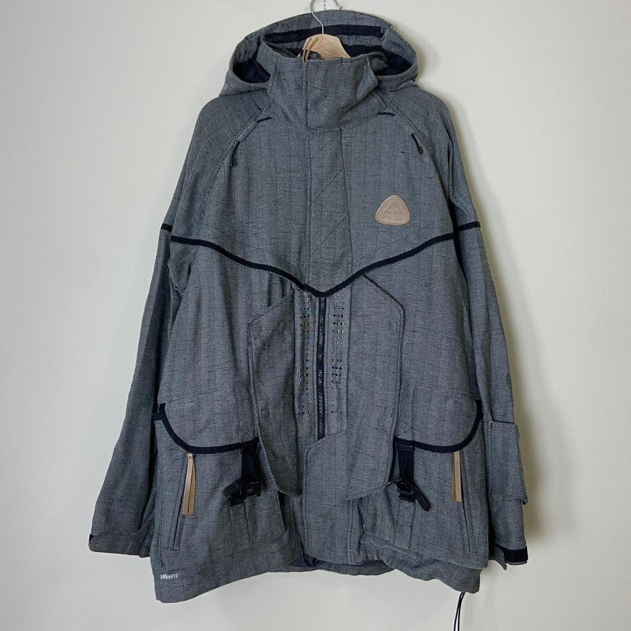 Vintage Nike ACG Storm Fit Fur Hooded Black Winter  | Depop